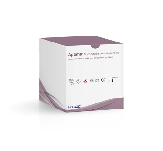 Ensaio Aptima® Mycoplasma genitalium da Hologic em fundo branco