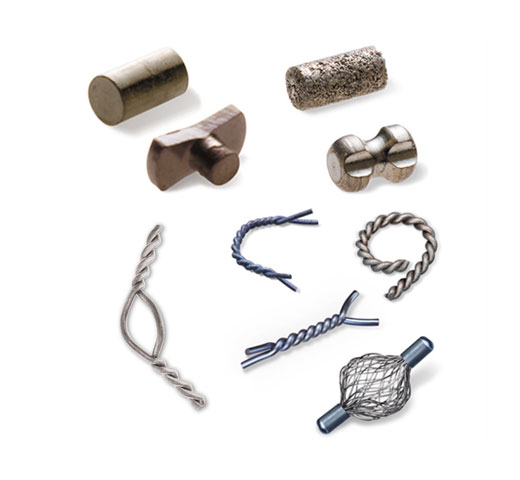 Marcadores de biopsia mamária da Hologic em fundo branco