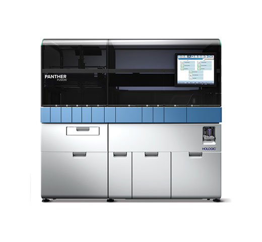 Sistema Panther® Fusion da Hologic em fundo branco