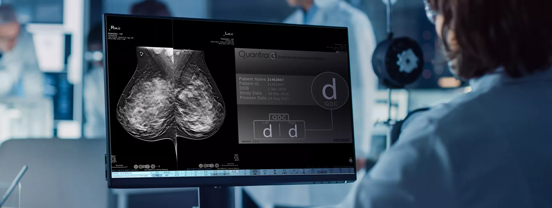 Imagem de um ecrã com o sistema Quantra