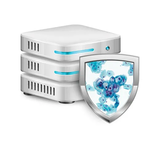 O IMS Genius para histologia sobre um fundo branco