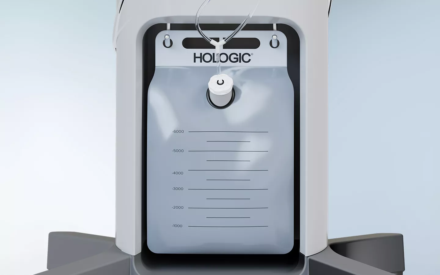 Saco descartável para resíduos no sistema de gestão de fluidos Fluent Pro.