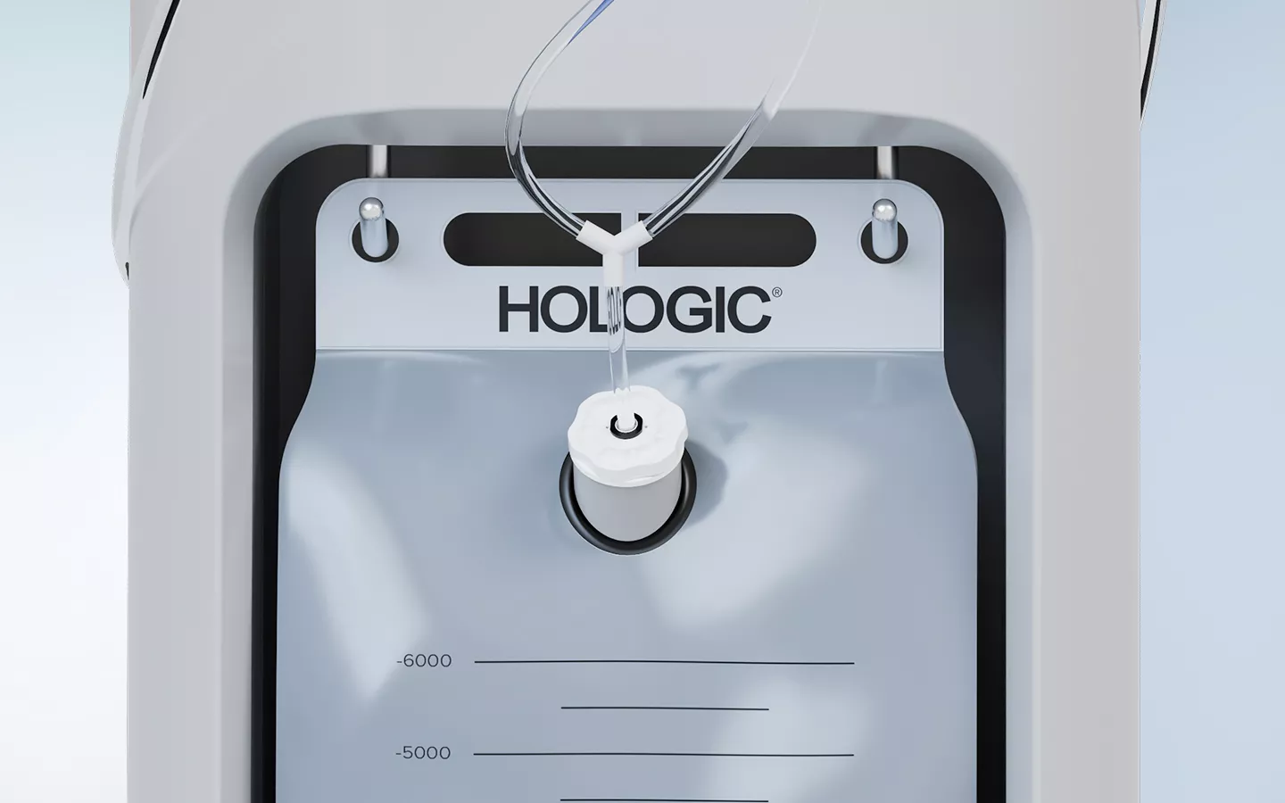 Compartimento para saco de resíduos no sistema de gestão de fluidos Fluent Pro