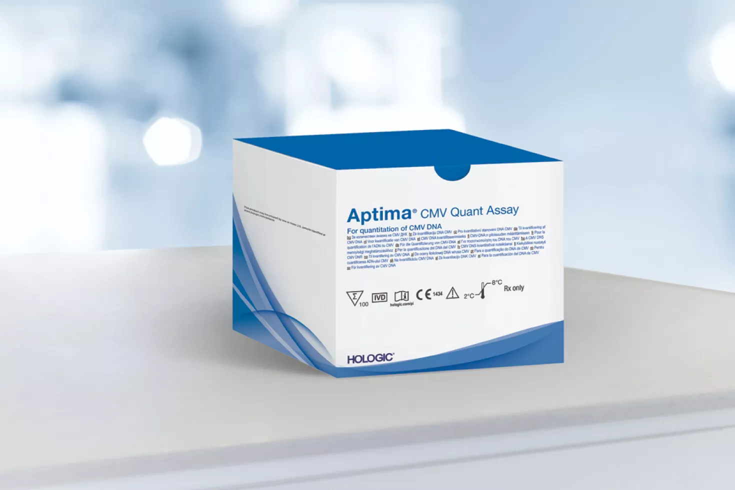 Foto da caixa do ensaio em fundo branco