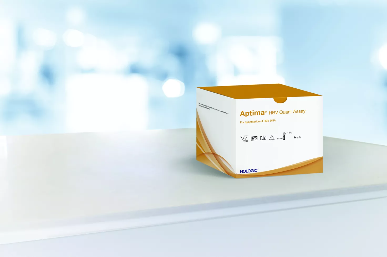 Ensaio Aptima™ HBV Quant da Hologic em fundo branco