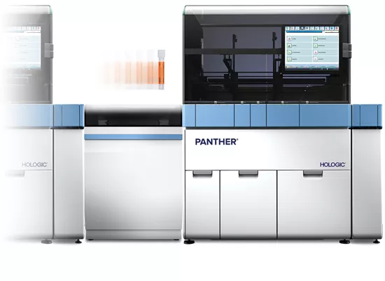 Sistema Panther® Trax em fundo branco