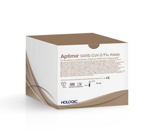 Ensaio Aptima® SARS-CoV-2/Flu da Hologic em fundo branco