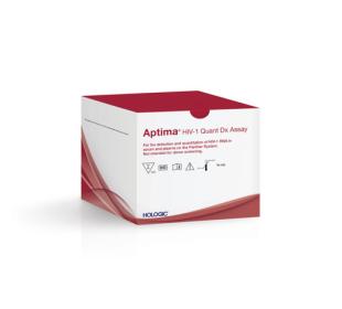 Ensaio Aptima™ HIV-1 Quant Dx da Hologic sobre um fundo branco